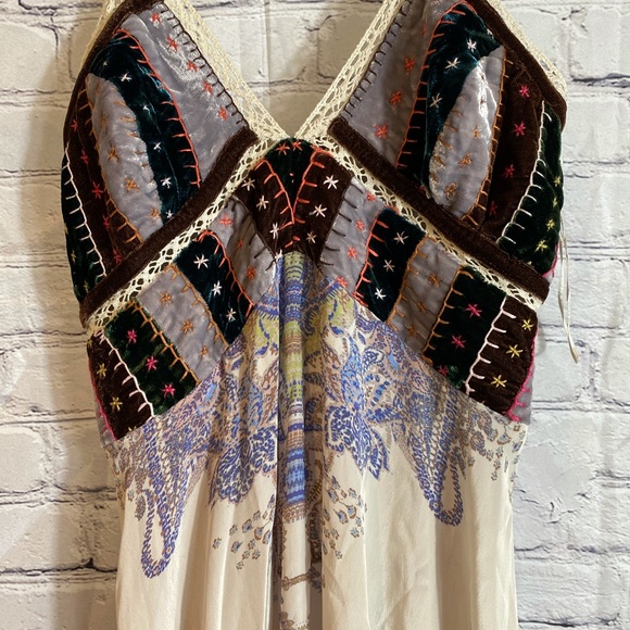 New Free People Sundance Patchwork Maxi Dress - Picture 5 of 7